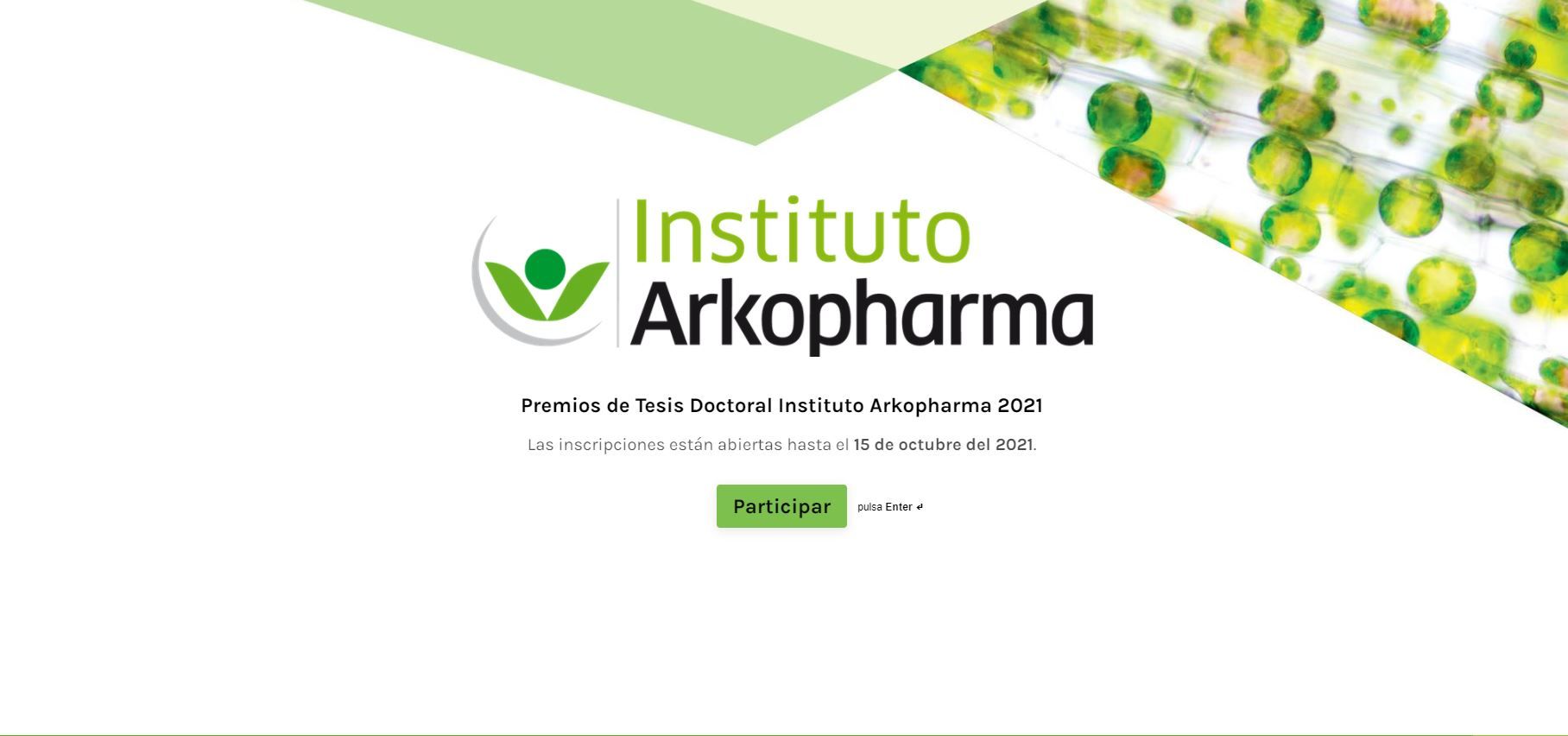 Premios de Tesis Doctoral Instituto Arkopharma 2021