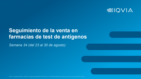 Seguimiento de la venta en farmacias de test de antígenos. 