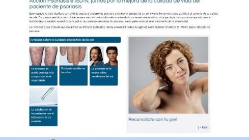 Isdin y Acción Psoriasis, unidos en la campaña «Reconcíliate con tu piel»