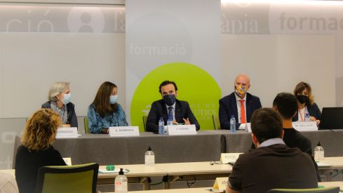 De izquierda a derecha: Cristina Rodríguez, Aina Surroca, Jordi Casas, Juan Carlos Serra y Mónica Gallach