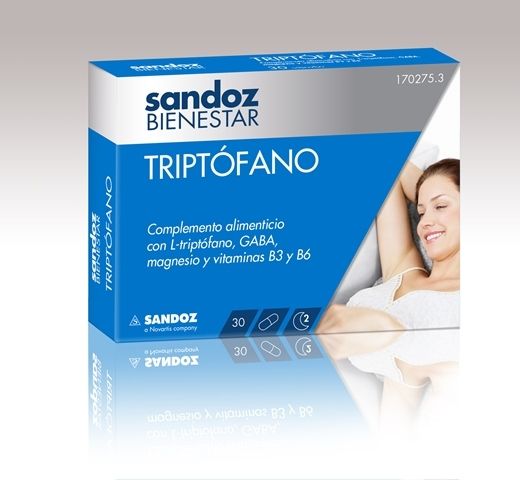 Sandoz Bienestar Triptófano contribuye a regular el estado de ánimo y el sueño