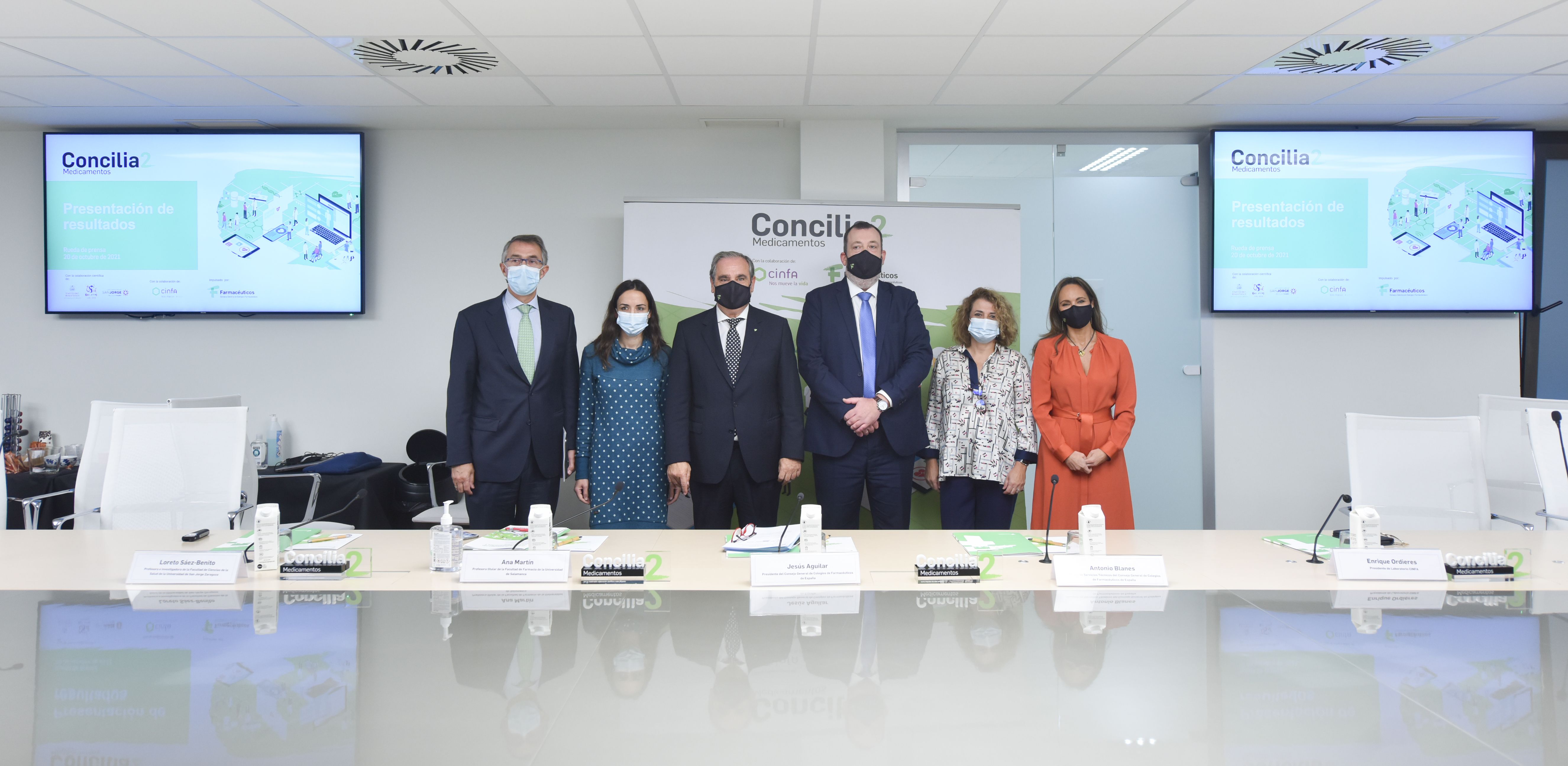 Enrique Ordieres, Loreto Sáez-Benito, Jesús Aguilar, Antonio Blanes, Ana Martín yAna López-Casero