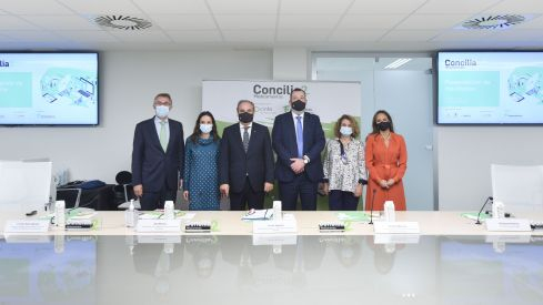 Enrique Ordieres, Loreto Sáez-Benito, Jesús Aguilar, Antonio Blanes, Ana Martín y  Ana López-Casero