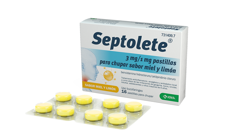 Caja Septolete pastillas