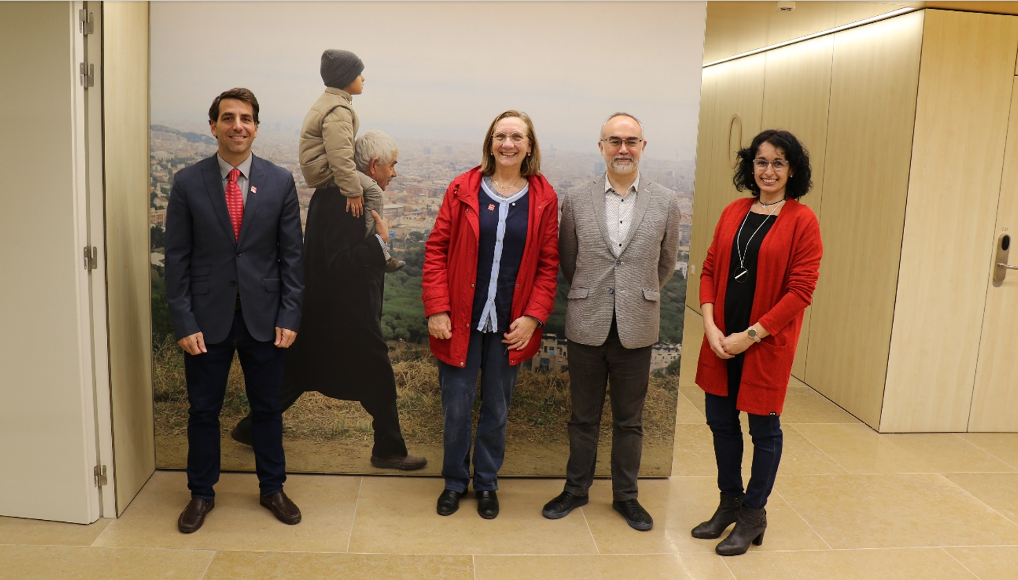 Nacho Jané, Montse Moral, el Dr. Arcadi Navarro y Carme Mestres