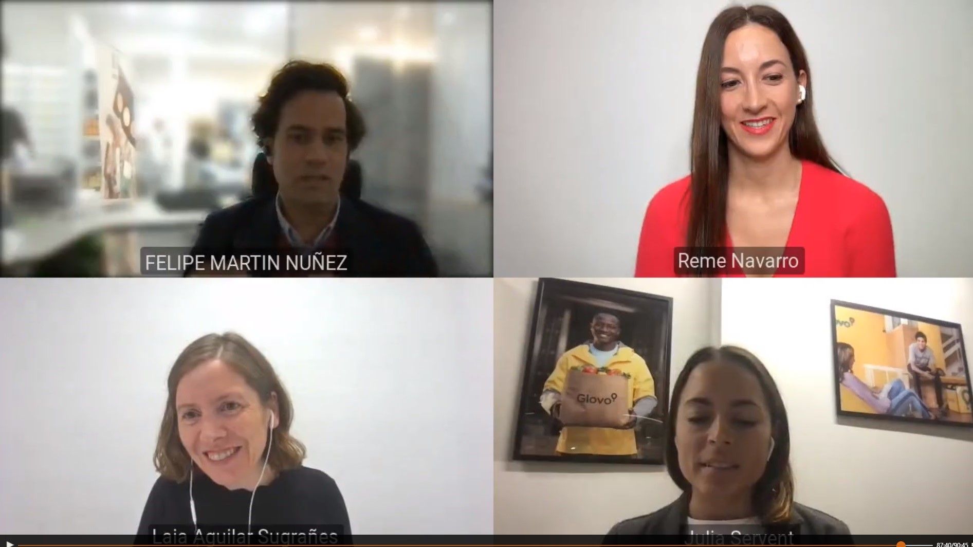 Felipe Martín, Reme Navarro, Laia Aguilar (de IQVIA) y Julia Servent