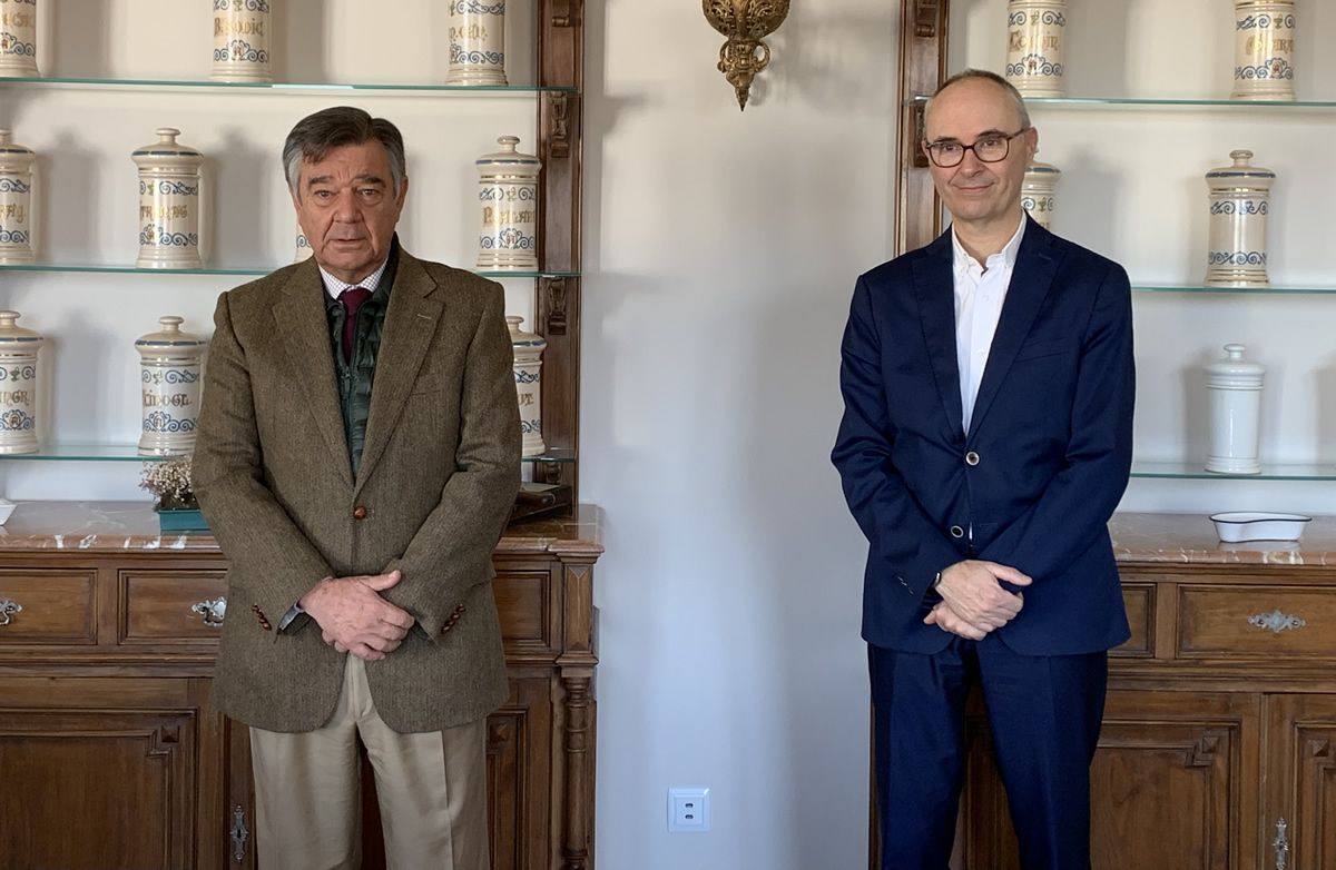 Luis González y Óscar López, presidente y director del Congreso de Infarma 2022, respectivamente