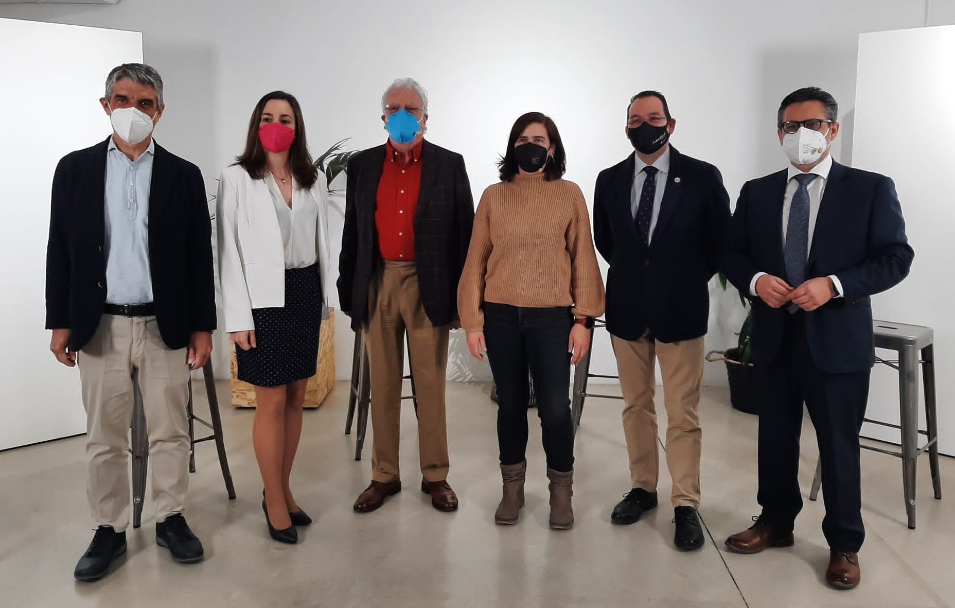 Jaume Pey, Navidad Sánchez Marcos, Josep Vilajoana, M.ª Eugenia Díez, José Luis Cobos y Julio Mayol