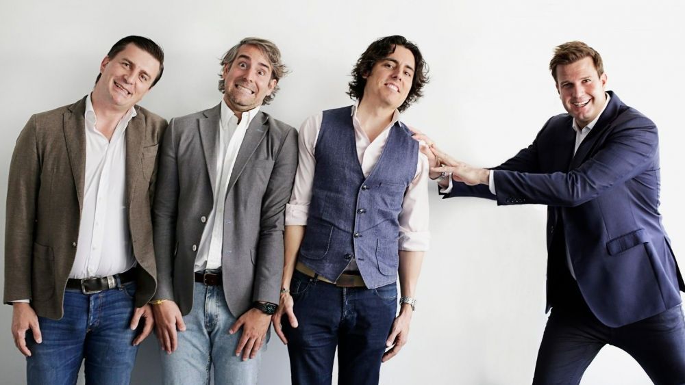 Equipo Luda. De izquierda a derecha: Daniel de Carvajal, Marcos Alves, Luis Martín y Fernando Segarra