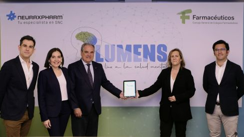 Fernando Mora, Boticaria García, Jesús Aguilar, Mónica Torrecilla y Curro Jordano, en la presentación del manual