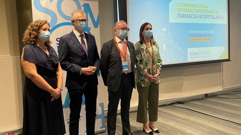 Juana Mª Ortiz, Juan José Pedreño, Alberto Espuny y Paula Payá