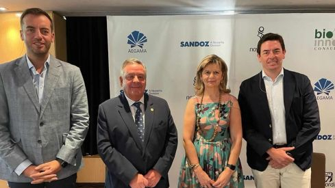 Carlos Parry, Julio Ancoechea, Elvira Velasco y Manuel Martínez del Peral 