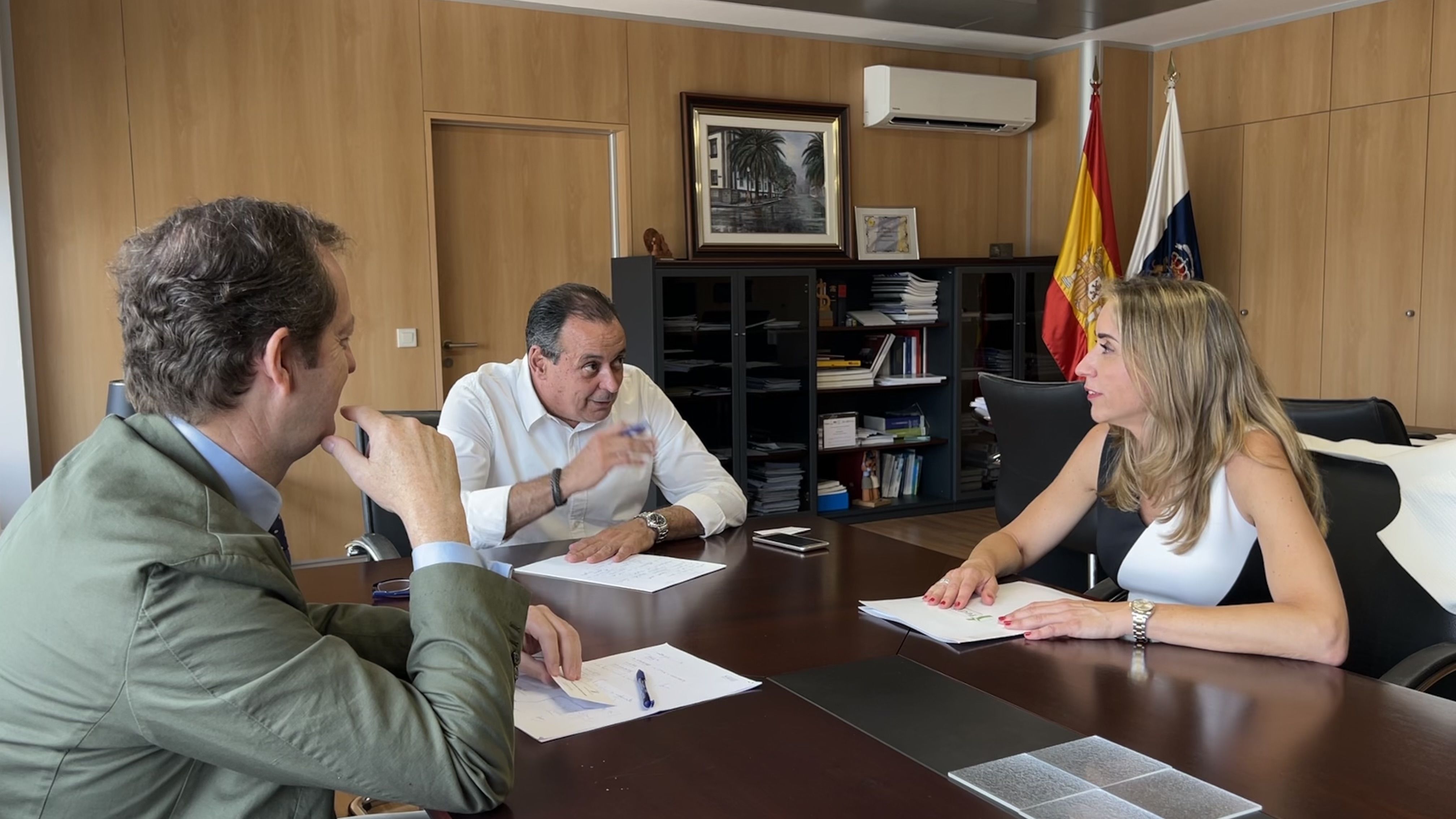 Miguel Valdés, Blas Trujillo y Matilde Sánchez