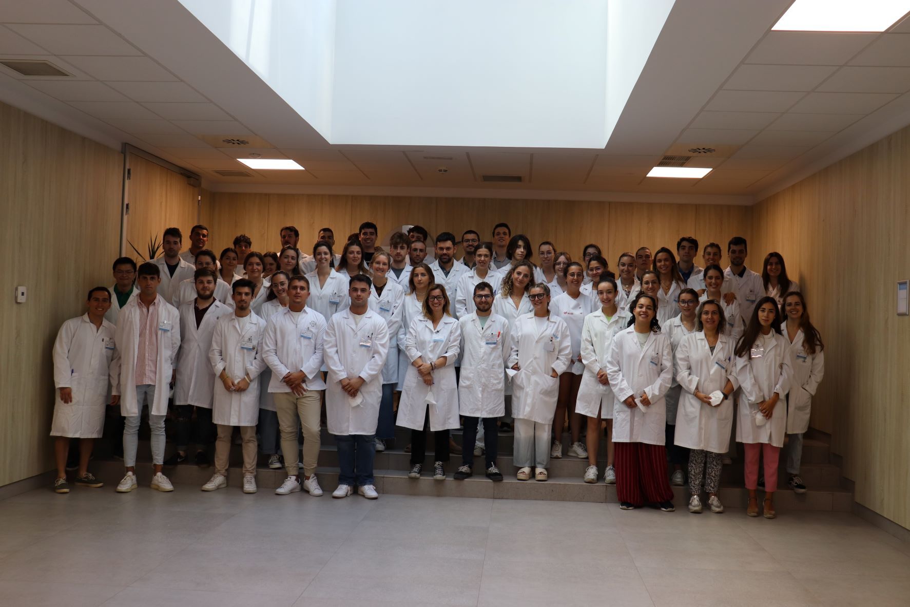 Los estudiantes de 5º de Farmacia que han participado en la prueba ECOE