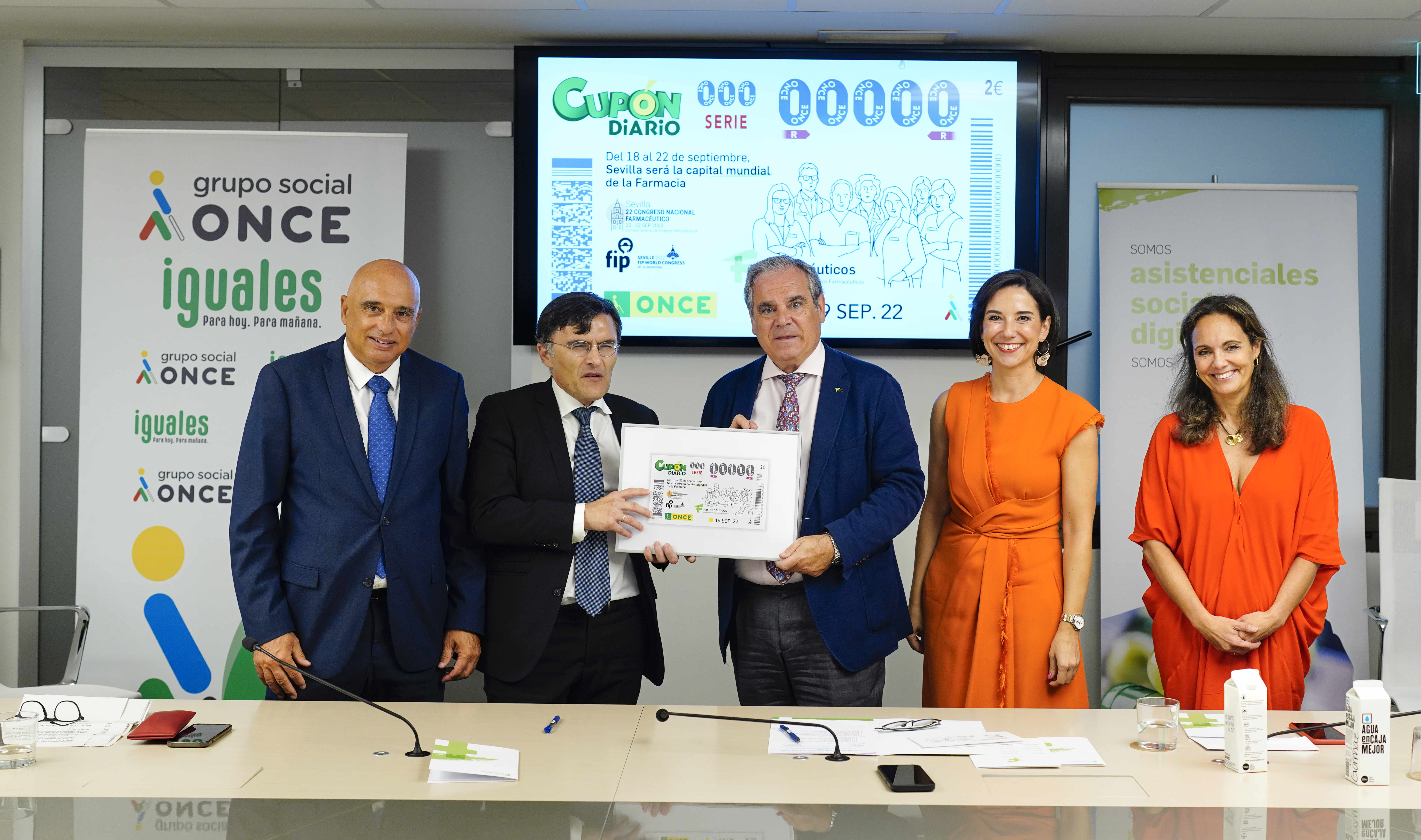 Presentación del cupón de la ONCE