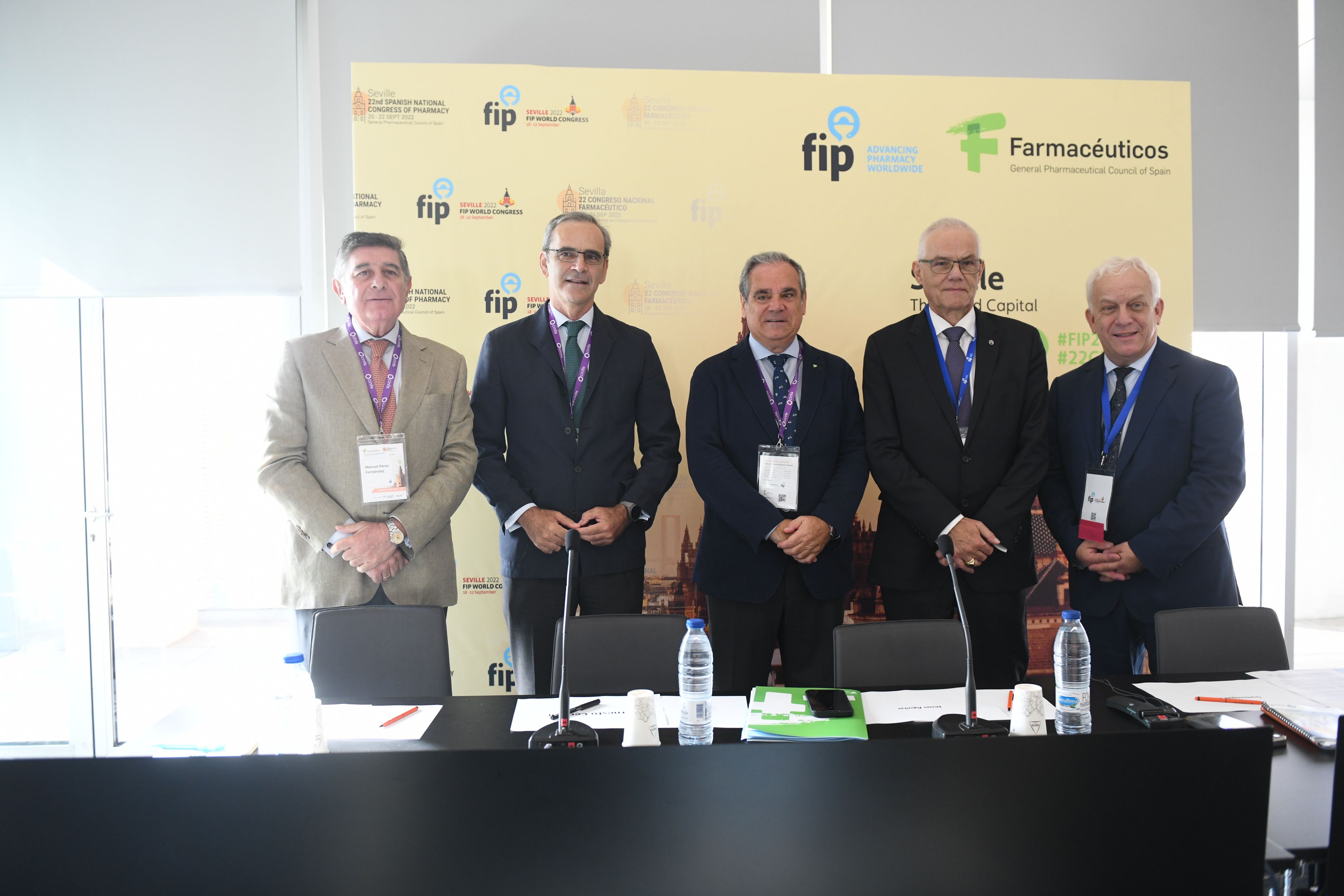 Manuel Pérez, Ernesto Cervilla, Jesús Aguilar, Dominique Jordan y Lars-Ake Soderlund