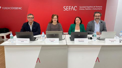 Lorenzo Armenteros, Neus Caelles, María Blasco y Eduardo Satué 