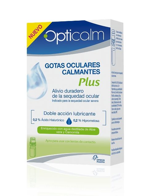 Alivio inmediato y duradero para el ojo seco con el nuevo Opticalm Gotas  Oculares Calmante Plus