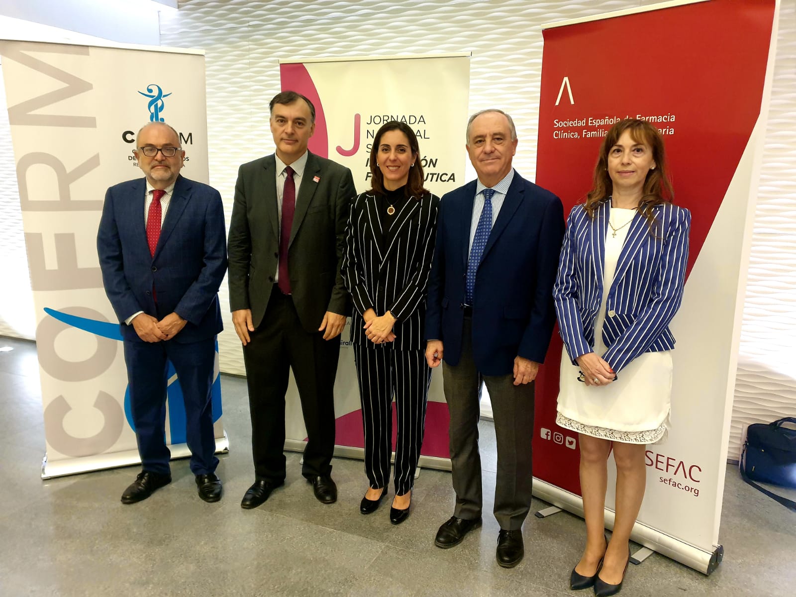 José Jesús Guillén, director general de Salud pública de Murcia; Vicente J. Baixauli, Paula Payá, Jesús Cañavate y Purificación Bermejo