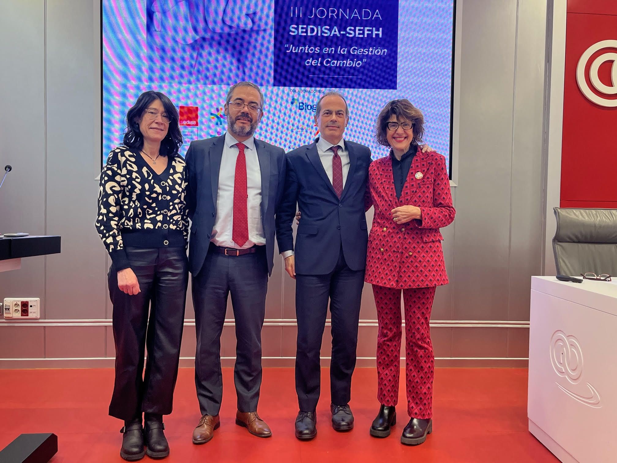 De izquierda a derecha: Olatz Ibarra, Ismael Escobar, Francisco Marí  y Candela Calle