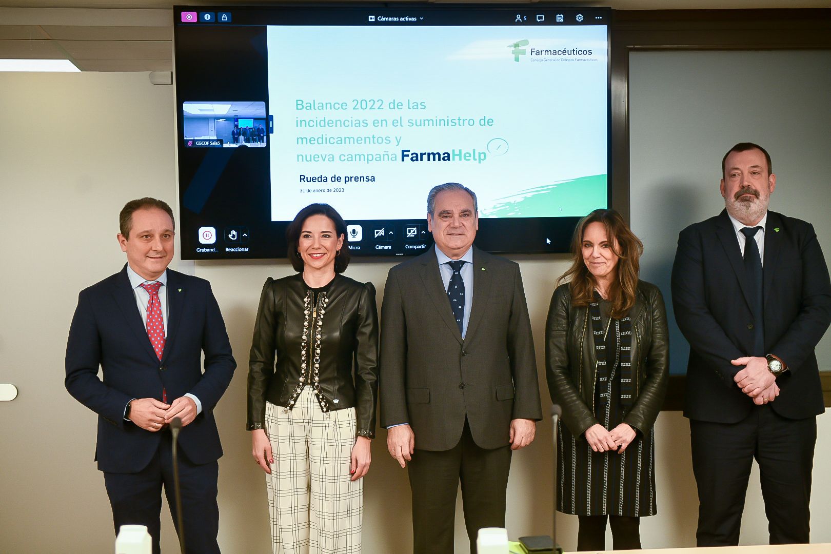 Juan Pedro Rísquez, Raquel Martínez, Jesús Aguilar, Ana López-Casero y Antonio Blanes