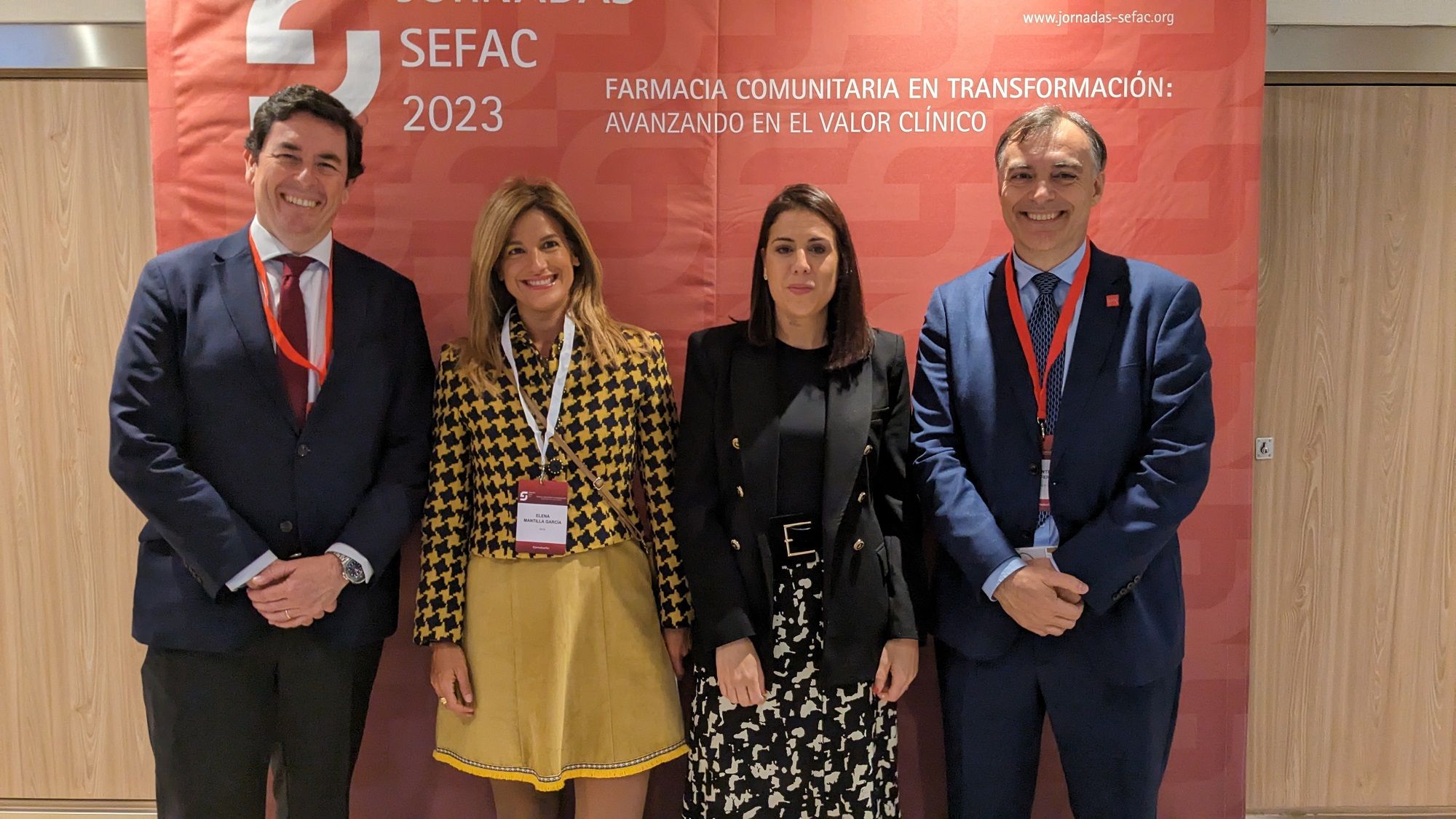 De izquierda a derecha: Manuel Martínez del Peral, Elena Mantilla, Antonela Jiménez y Vicente J. Baixauli 