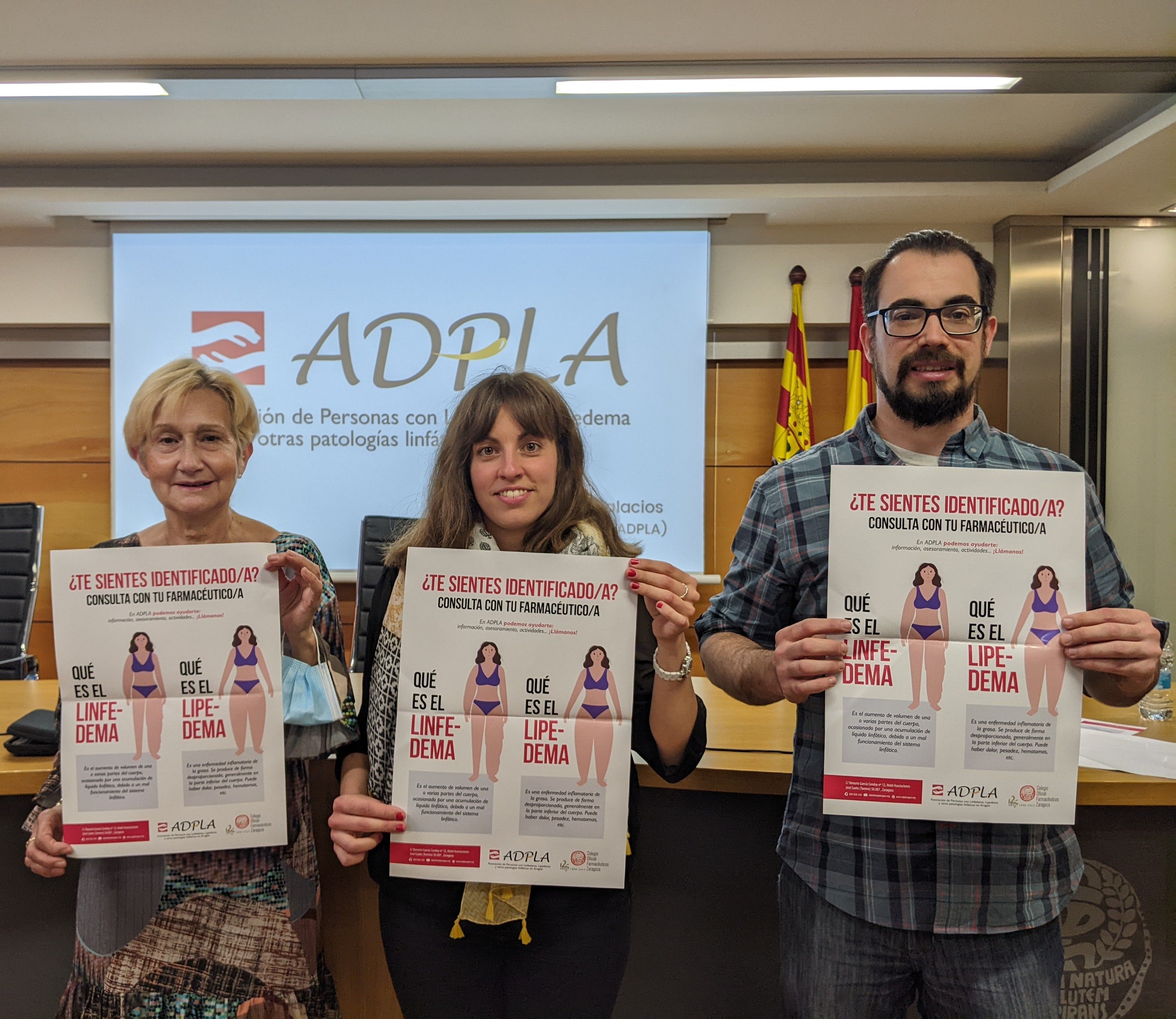 Presentación de la campaña en la sede del Colegio Oficial de Farmacéuticos de Zaragoza