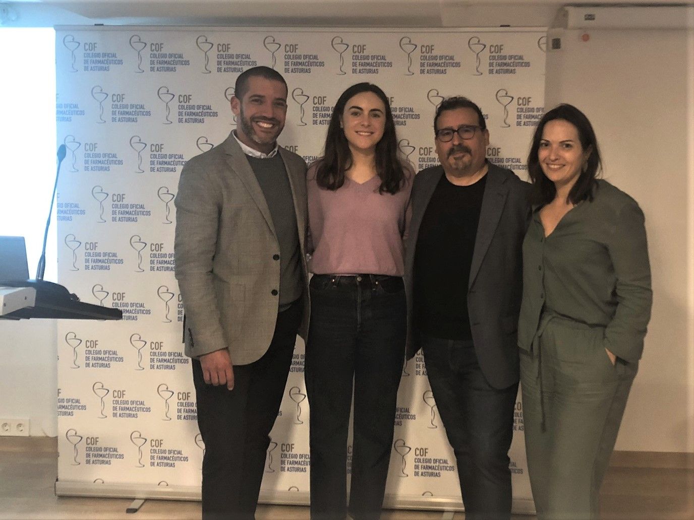 Jesús Pérez, Cristina Braña, David Garduño y Teresa Méndez Bravo