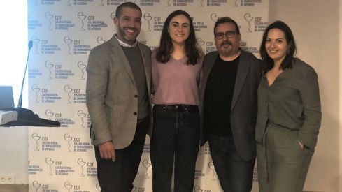 Jesús Pérez, Cristina Braña, David Garduño y Teresa Méndez Bravo