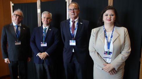Rinaldo Ferreira, Carlos Mauricio Barbosa, Fernando Martínez y Lucrecia Martínez de Haase