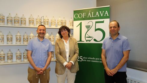 Txomin Ondarre, Milagro López de Ocáriz y Jesús Cantero