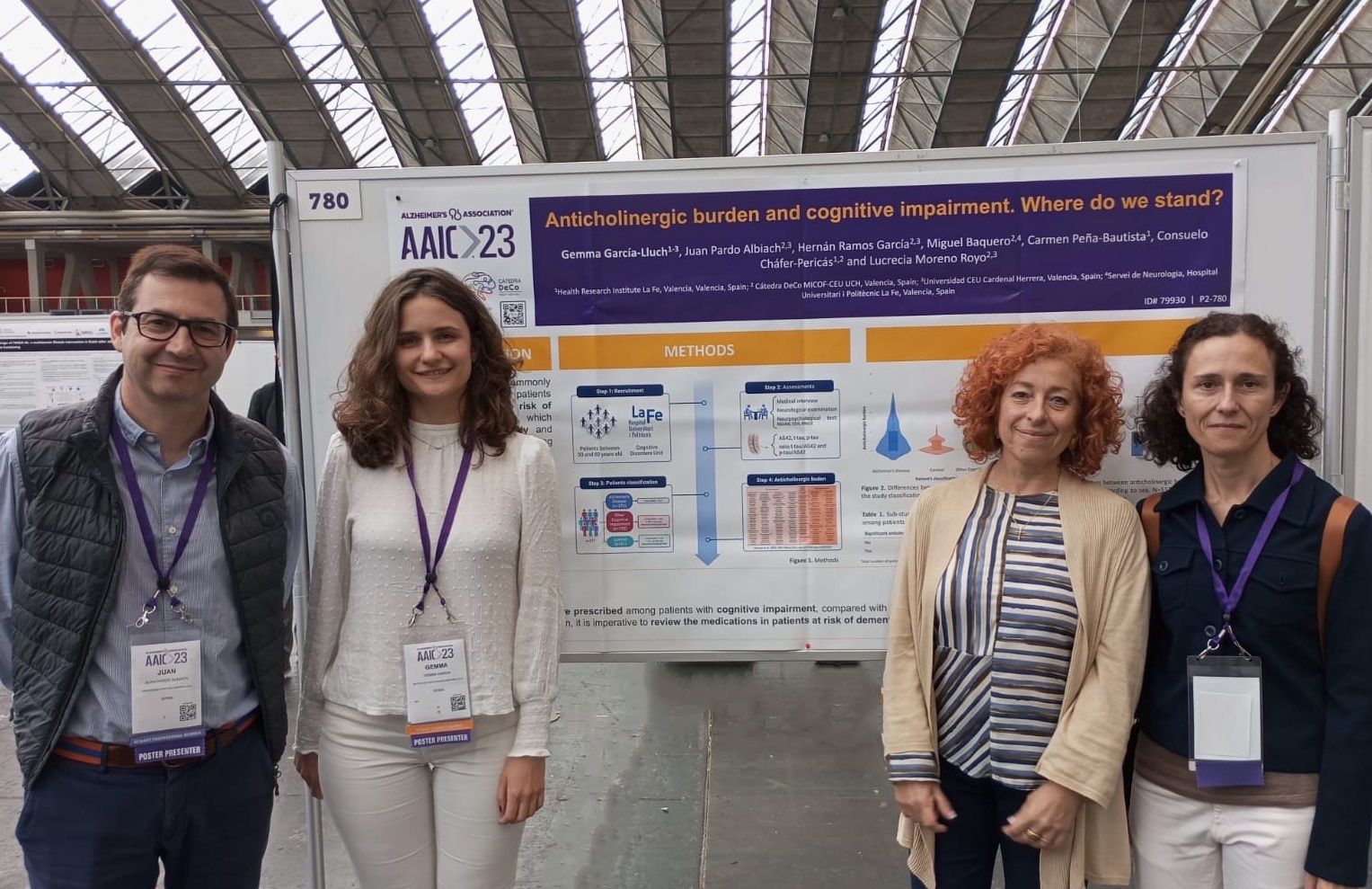 Juan Pardo, Gemma García Lluch, Lucrecia Moreno y Consuelo Cháfer
