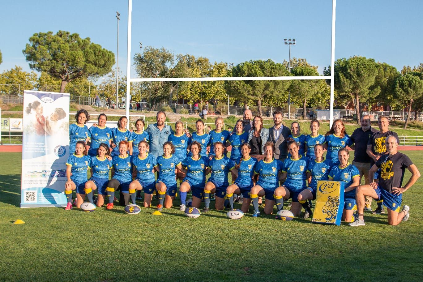 El equipo al completo del ‘Tigresas Rugby Alcorcón’ 