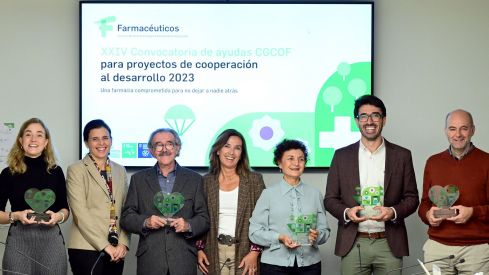 Representantes de los proyectos beneficiarios de las ayudas del CGCOF.