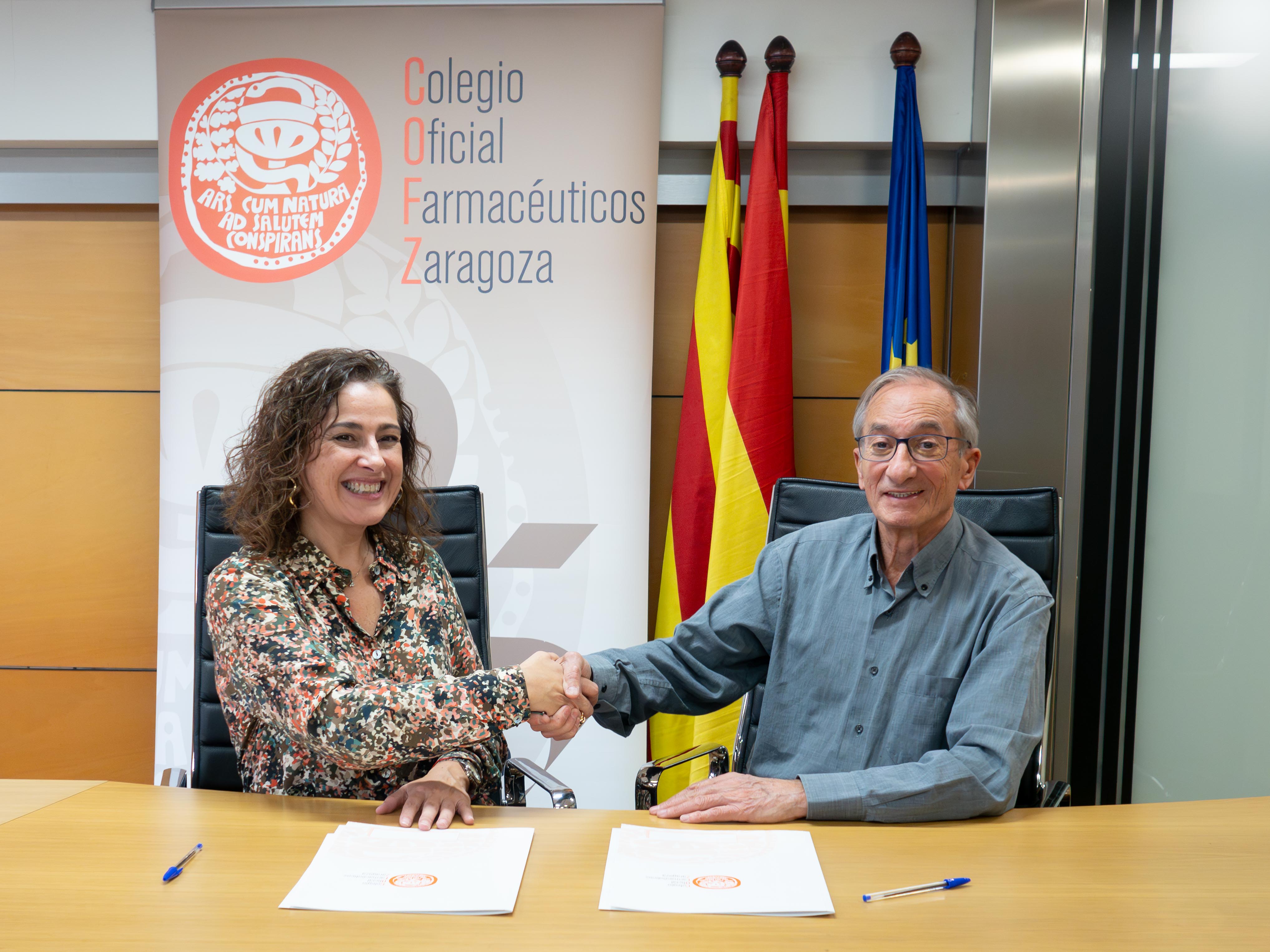 Raquel García junto a José Luis Ansó
