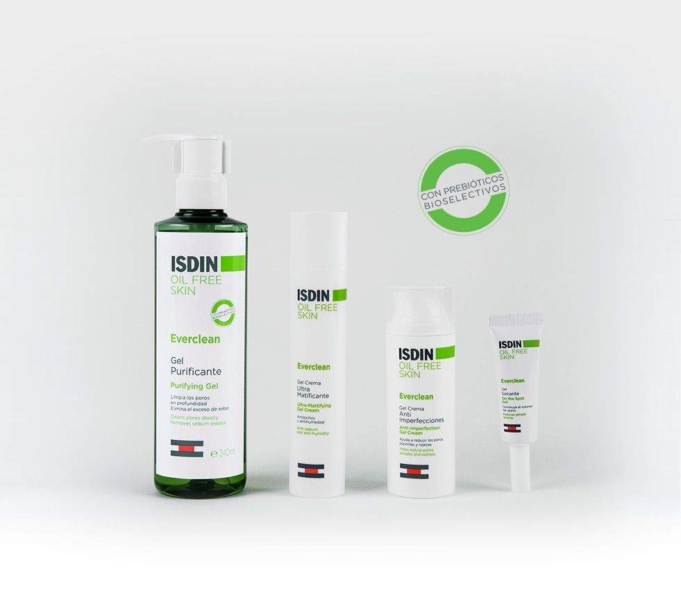 ISDIN lanza Everclean, la primera rutina facial para piel grasa con prebióticos bioselectivos