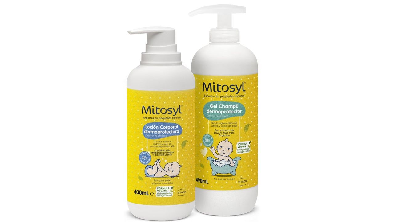 Loción corporal dermoprotectora y Gel champú dermoprotector de Mitosyl