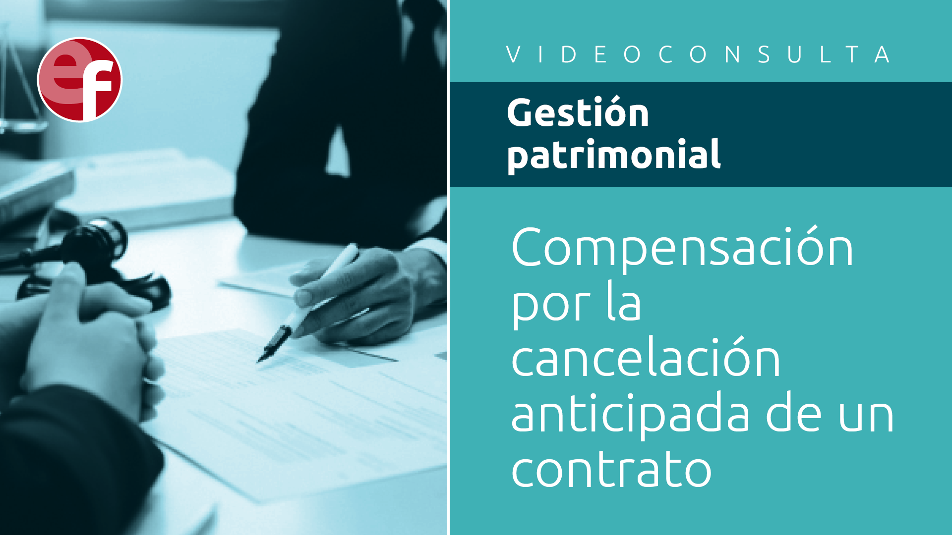 Compensación por la cancelación anticipada de un contrato