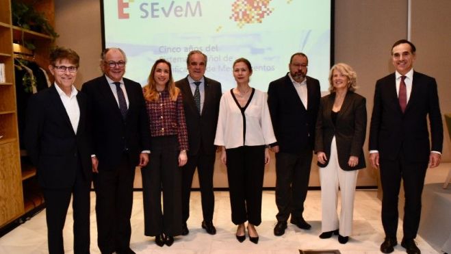 Los participantes en el aniversario del SEVeM. Los participantes en el aniversario del SEVeM.