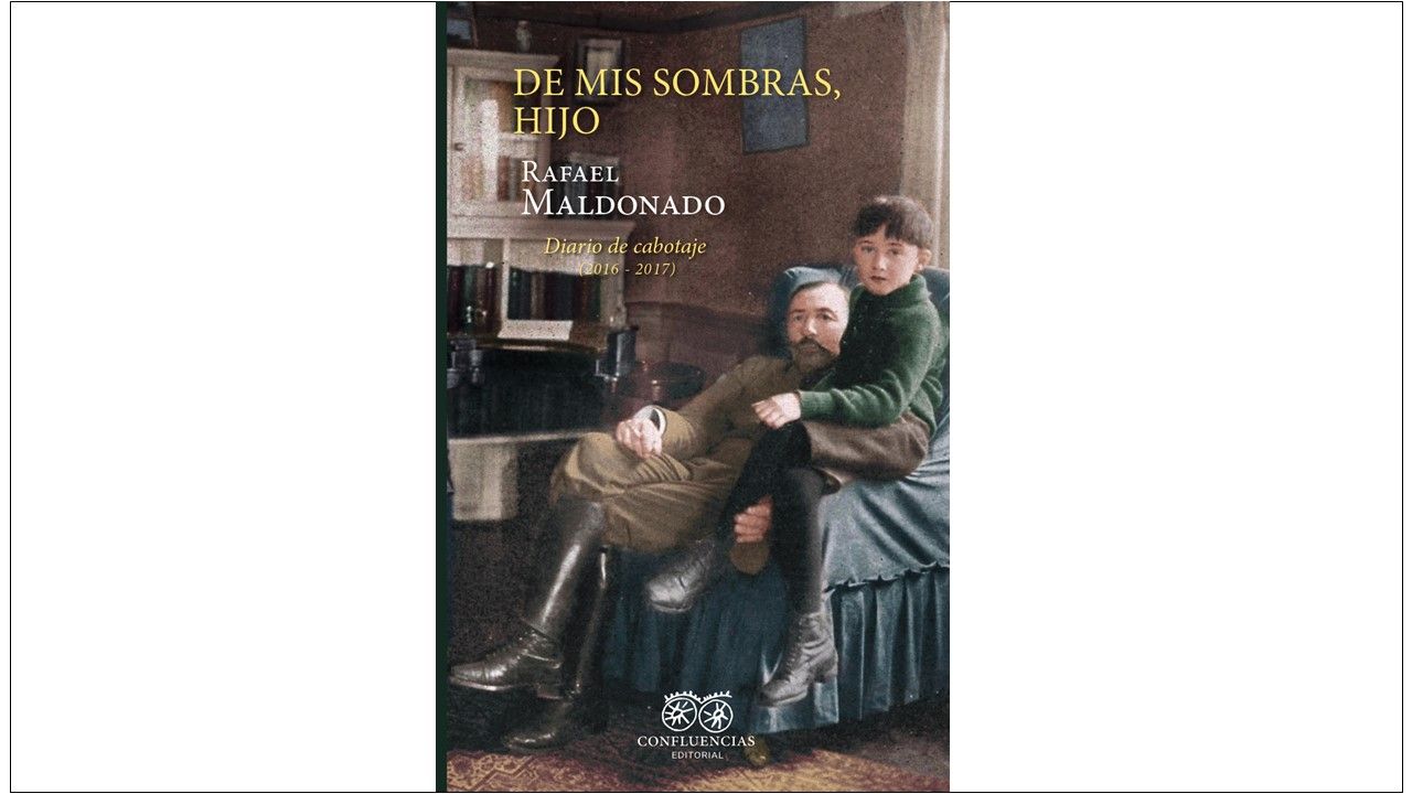 Portada de "De mis sombras, hijo" (Editorial Confluencias, diciembre 2023).
