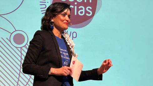 Asun Arias durante su conocido "preInfarma".