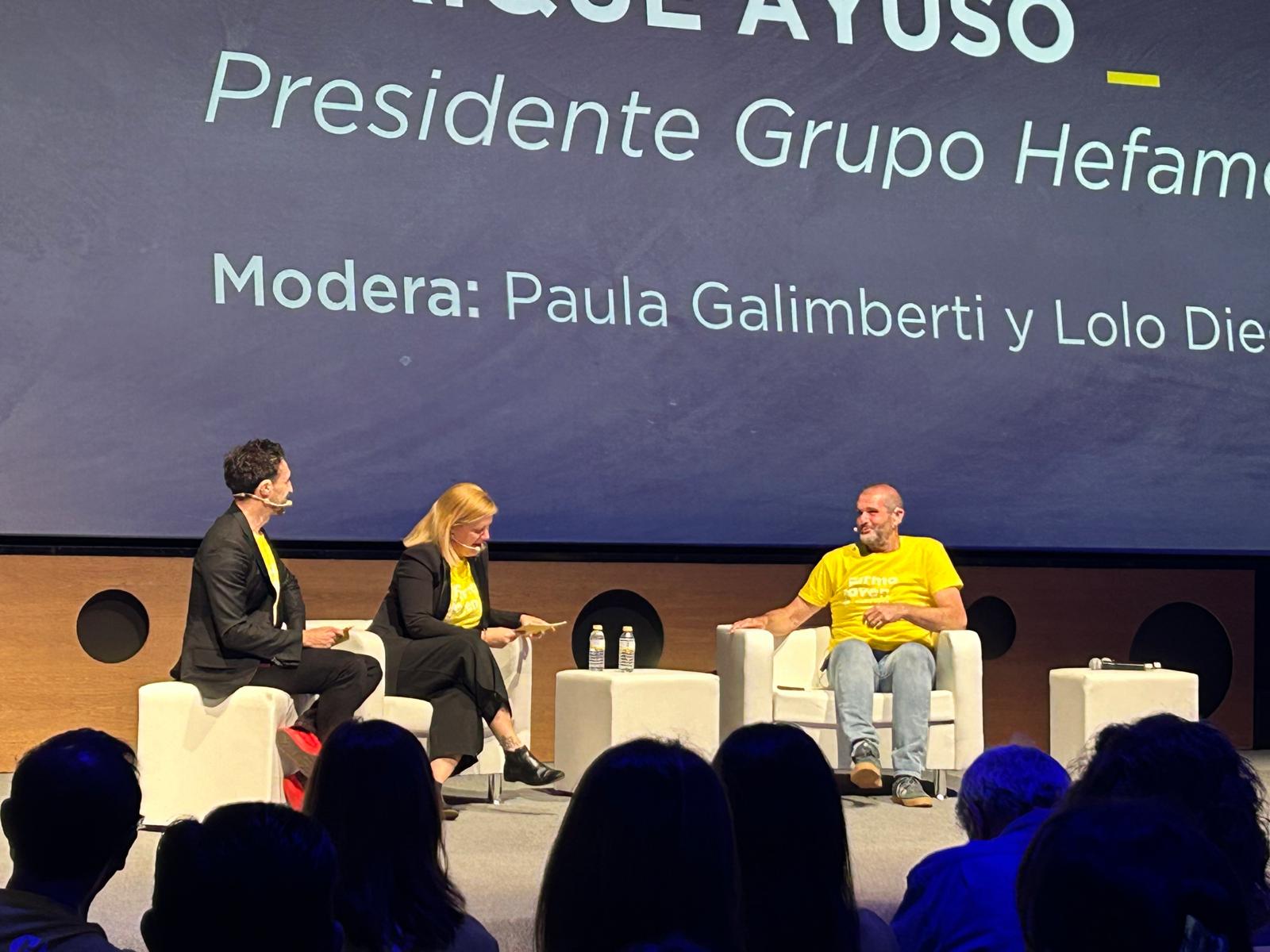 Enrique Ayuso, presidente de Hefame, durante la inauguración de Farmajoven 2024.