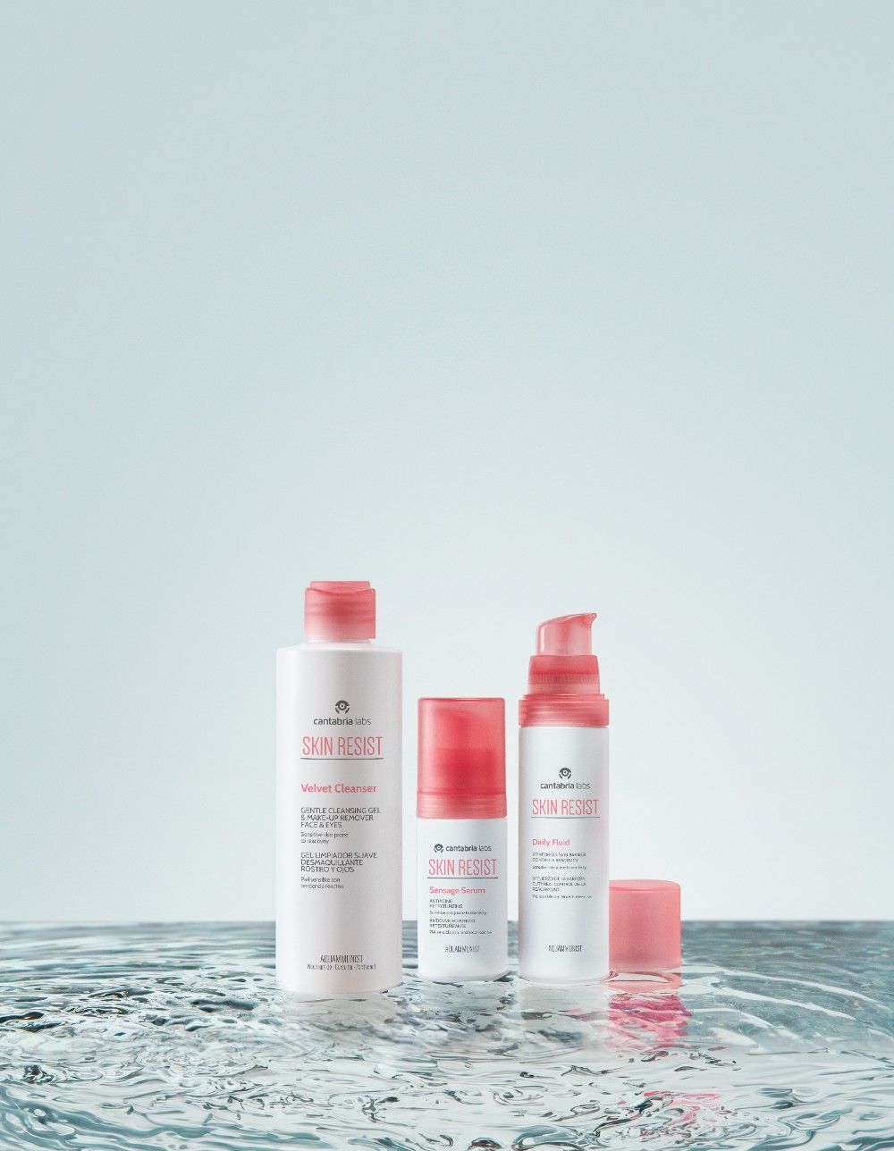 Todos los productos de la nueva marca SKIN RESIST de Cantabria Labs.