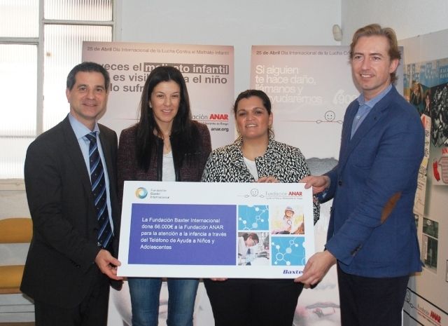 ANAR recibe el apoyo de la Fundación Baxter Internacional ANAR recibe el apoyo de la Fundación Baxter Internacional