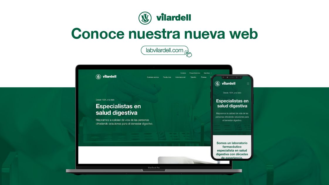 Laboratorios Vilardell estrena nueva web e impulsa su transformación digital