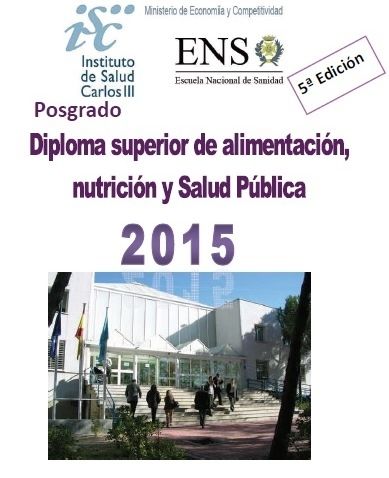 Abierta la matrícula para el Diploma Superior de Alimentación, Nutrición y Salud Pública de la Escuela Nacional de Sanidad