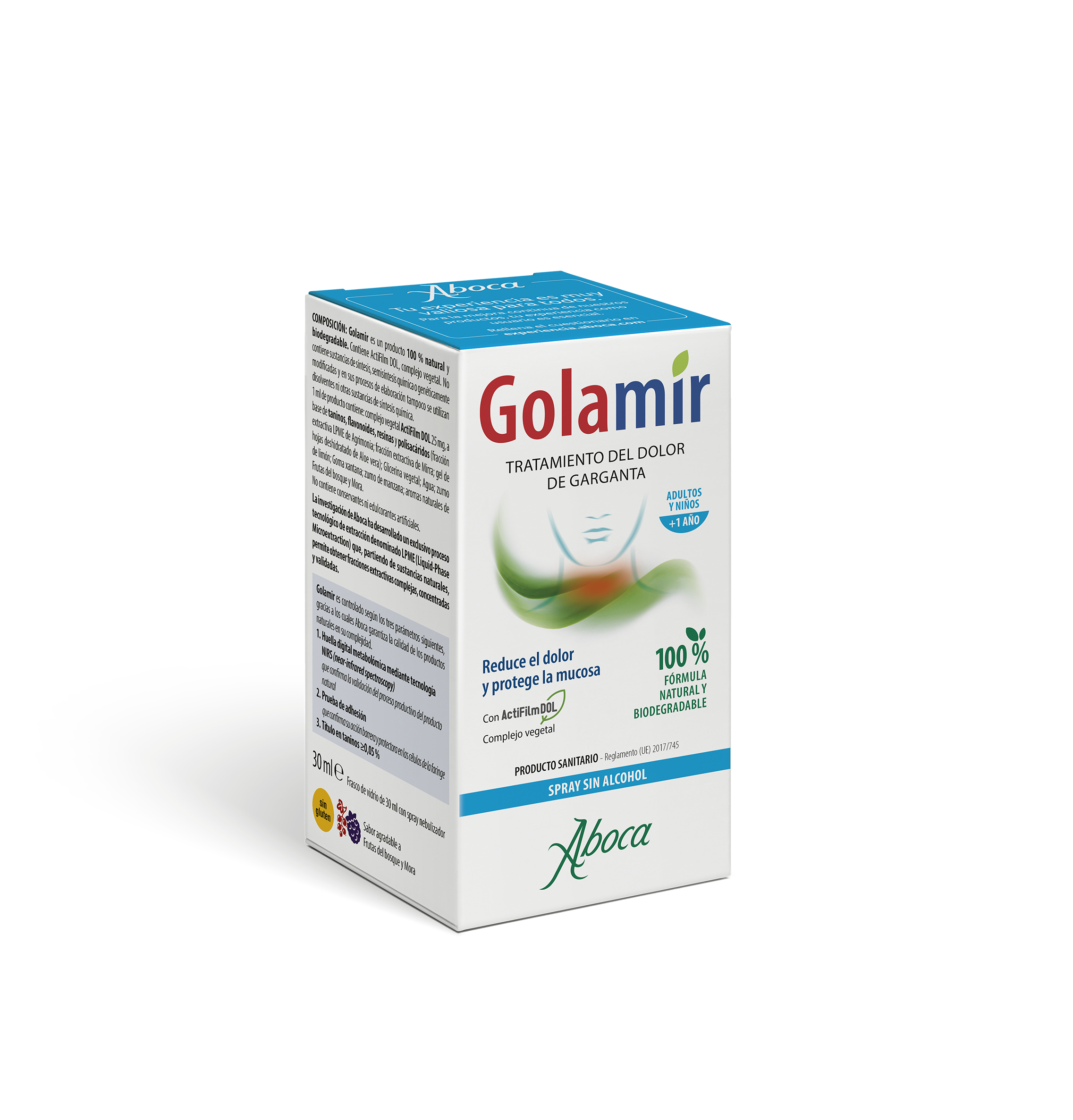 Línea Golamir de Aboca para el tratamiento del dolor de garganta