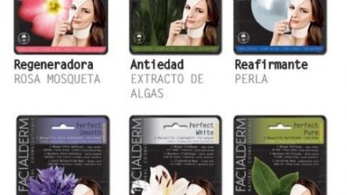 Mascarillas intensivas en tejido tisú de Facialderm