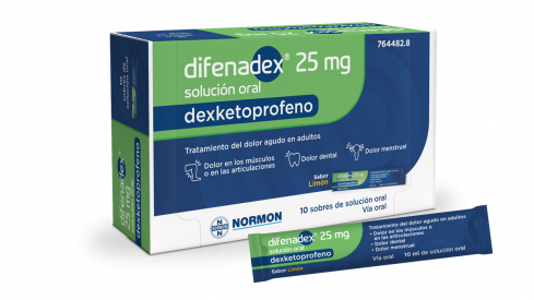 La gama de dolor de Normon añade una nueva presentación de Difenadex en solución oral