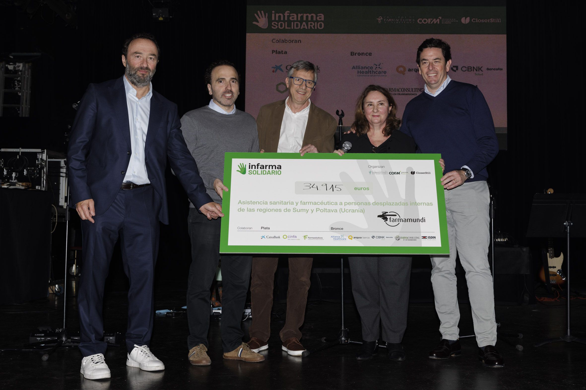 Infarma Solidario recauda 34.915 euros para mejorar la asistencia sanitaria en Ucrania